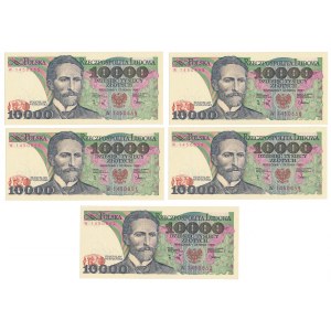 10.000 zł 1988 - W (5szt)