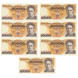 20.000 zł 1989 - AM i AN (7szt)