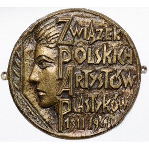Plakieta, Związek Polskich Artystów Plastyków 1911-1961 - Wiesław Łabędzki