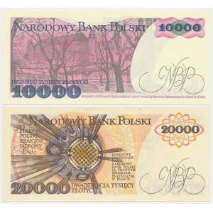 10.000 zł 1988 - DH i 20.000 zł 1989 - AN (2szt)