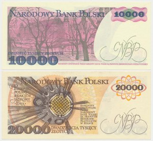 10 000 PLN 1988 - DH a 20 000 PLN 1989 - AN (2ks)