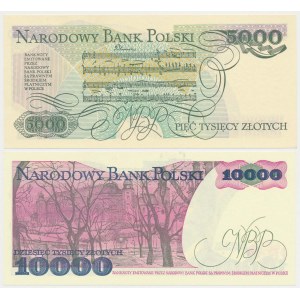 5.000 zł 1982 - CB i 10.000 zł 1988 - CU (2szt)