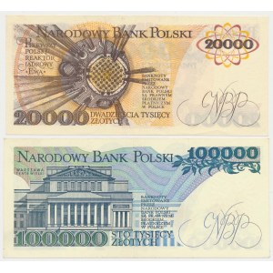 20.000 zł 1989 - T i 100.000 zł 1990 - BM (2szt)