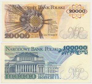 20 000 PLN 1989 - T a 100 000 PLN 1990 - BM (2ks)