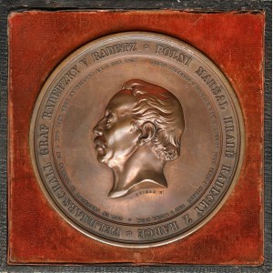 Austria, Franciszek Józef I, Medal 1859 - Radetzky - Pomnik w Pradze