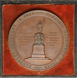 Rakousko, František Josef I., medaile 1859 - Radetzky - Pomník v Praze