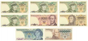 PRL, set di banconote (8 pezzi)