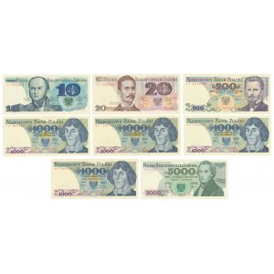 PRL, zestaw banknotów (8szt)
