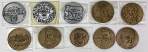 PRL, Medale - numizmatycy, naukowcy - zestaw (10szt)