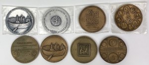PRL, Medale - numizmatycy - zestaw (8szt)