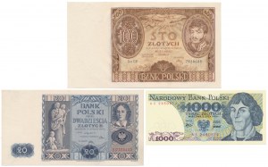 Set di banconote del periodo 1934-1975 (3 pezzi)