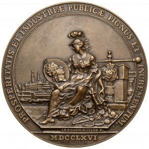 Poniatowski, Medal upamiętniający reformę monetarną 1766 - KOPIA MW 1966
