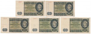 500 zloty 1940 - A - small package (5pcs)