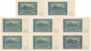 50 złotych 1941 - D - zestaw (8szt)