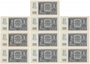 20 oro 1940 - H - numeri consecutivi - confezione (10 pz)