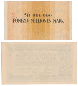 Breslau (Wroclaw), 50 and 100 mk 1923 (2pc)