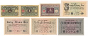 Germany, 1 - 50 mln mk 1920-1923 (7pcs)