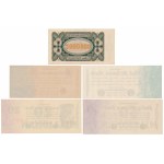 Germany, 500.000 mk - 50 mln mk 1923 (5pcs)