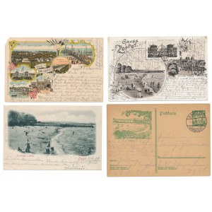 Sopot - zestaw starych pocztówek (4szt)