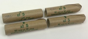 Bank rolls, 10 pennies 1981 - set (4pcs)
