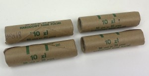 Rulony bankowe, 20 groszy 1981 - zestaw (4szt)