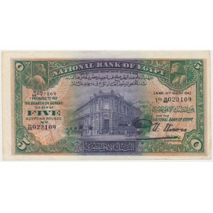 Egipt, 5 Pounds 1942