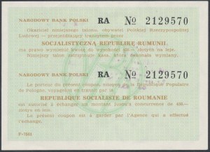 NBP transit voucher for Romania, Em.II - 450 zloty