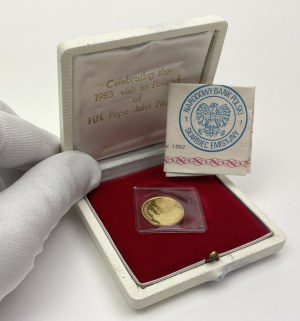 1,000 gold 1982 John Paul II - mirror stamp