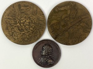Repubblica Popolare di Polonia, medaglie del 1984 e medaglia fusa della suite reale - set (3 pezzi)