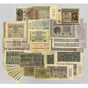 Germany, set of 1920-1923 banknotes (29pcs)
