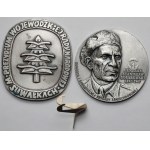 Medale Rada Narodowa w Suwałkach i gen. Sosabowski - zestaw (2szt) + nóżka