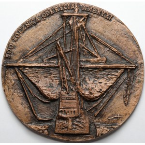 Medal, 500. Rocznica Odkrycia Ameryki 1992, PITWIG