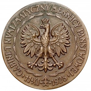 Medal, Otwarcie Gabinetu Mennicy Państwowej 1928