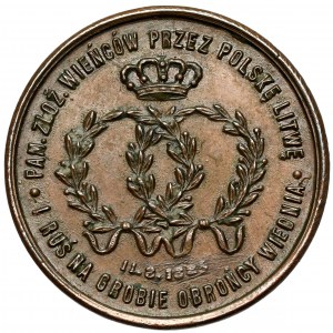 Medal, Pamiątka Założenia Wieńców na Grobie Obrońcy Wiednia 1883