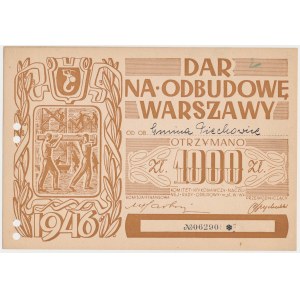 Dar na odbudowę Warszawy, 1.000 zł 1946