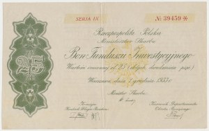 Bon Funduszu Inwestycyjnego, SERJA IX - 25 złotych 1933