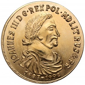 Medal, Gdańsk, ZŁOTO, Pamiątka Odsieczy Wiedeńskiej 1998