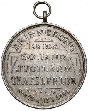 Německo, Medaile 1911 - Erinnerung An Das 50 Jähr Jubiläum Tempelfelde