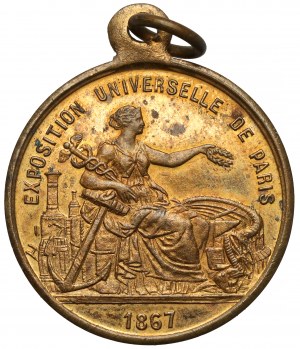 France, Medal 1867 - Exposition Universelle De Paris