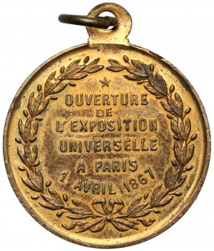 Francie, medaile 1867 - Exposition Universelle De Paris