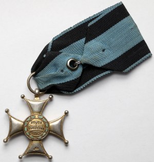 II RP, Secondary of the Order of Virtuti Militari cl.IV - Knedler - in SILVER.