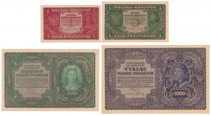 Set 1 - 1,000 mkp 1919 (4pcs)