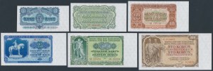 Československo, 3 - 100 korun 1953 (6ks)