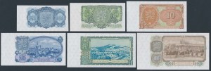 Czechosłowacja, 3 - 100 Korun 1953 (6szt)