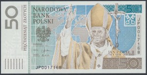 50 zł 2006 Jan Paweł II - folder z dedykacją Jerzego Owsiaka
