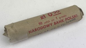 Bank roll, 1 penny 1949 - incomplete (49pcs)
