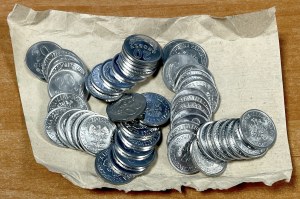 Bank roll, 20 pennies 1977