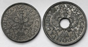 General Government, 1-5 pennies 1939 - set (2pcs)