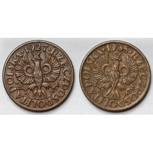 1 grosz 1927-1935 - zestaw (2szt)
