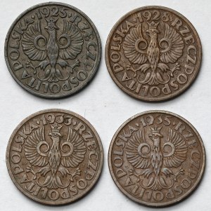 1 penny 1925-1935 - set (4 pezzi)